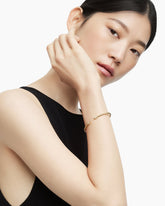 Classic Cablespira® Bracelet in 18K Yellow Gold with Diamonds, 3mm